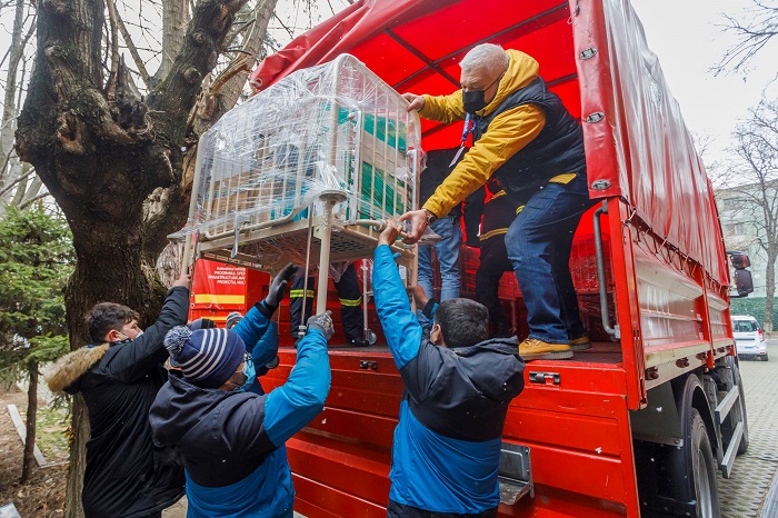 Alte 25 de tone de materiale sanitare și echipamente medicale puse la dispoziție de MedLife au plecat către Ucraina