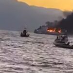 Incendiu pe un pachebot grec în Marea Ionică: Printre pasageri se numără și 29 de români (Video)