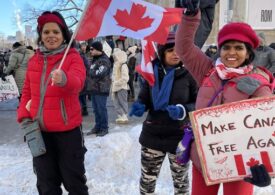 Canada: Participanţii la protestul anti-vaccinare obligatorie au depășit numeric poliția și controlează situaţia