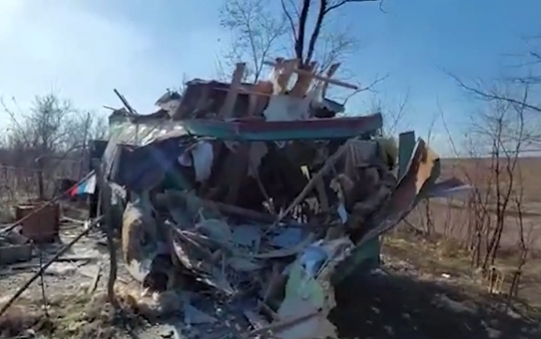 FSB spune că un obuz lansat din Ucraina a distrus un punct de frontieră al Rusiei (Video)