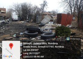 Razie de amploare în Sinteşti, unde noaptea se ard ilegal deșeuri (Foto)