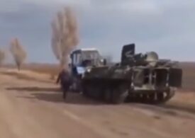 Rromii din Ucraina au capturat un tanc rusesc. Cioabă îi ironizează din România: Ciordit-ai tancu' rușilor? Ciordit și topit! (Video)