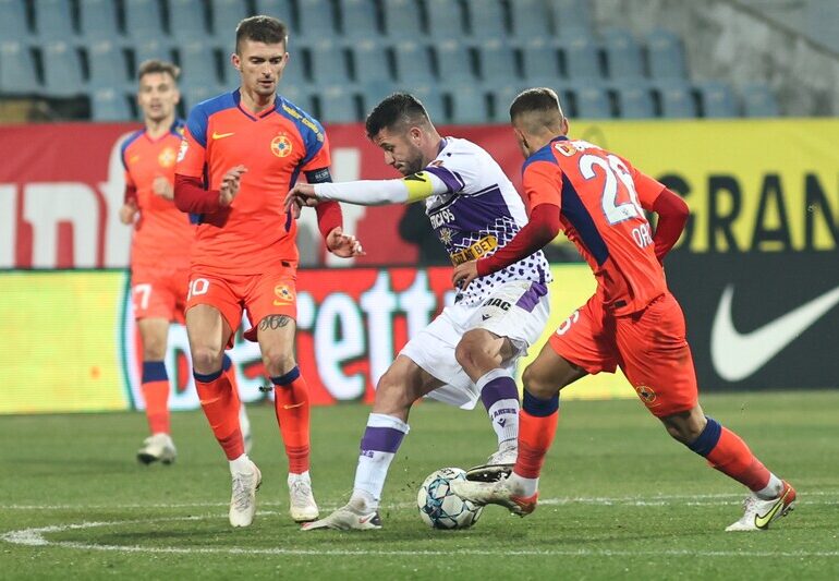 Liga 1: FCSB câștigă din nou în ultima secundă și profită de pasul greșit făcut de CFR Cluj