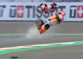 Multiplul campion mondial Marc Marquez a fost transportat la spital după un teribil accident în MotoGP (Video)