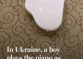Viral din război: Un adolescent a cântat la pian în timpul bombardamentelor din Harkov (Video)