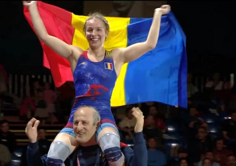 Andreea Beatrice Ana câștigă medalia de aur la Campionatele Europene de lupte