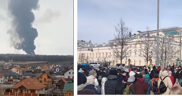 Aeroportul din Viniţa a fost distrus, anunță Zelenski. <b>UPDATE</b> Proteste masive în zeci de orașe din Rusia, soldate cu aproximativ 2.500 de arestări (VIDEO)