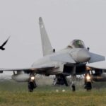 Aeronave Eurofighter Typhoon britanice au aterizat la Mihail Kogălniceanu