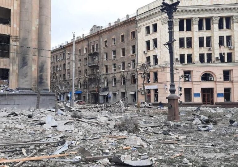 Cum arată orașul Harkov, după o noapte grea de bombardamente masive ale rușilor (Video)