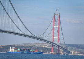 Turcia a inaugurat cel mai lung pod suspendat din lume, peste Strâmtoarea Dardanele (Galerie foto)