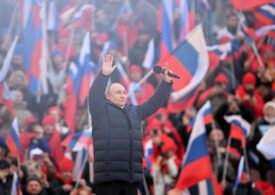 Vultur hologramă cântând nostalgicilor de URSS pe stadion