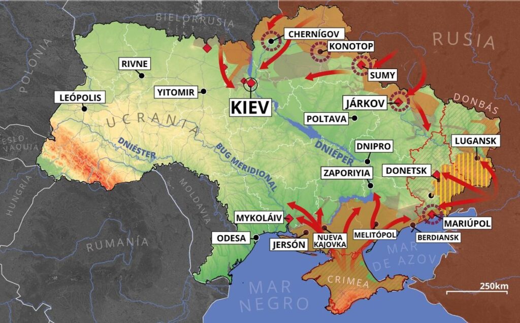 Military strikes in Ukraine on March 21