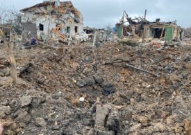 O întreagă localitate din Ucraina a fost rasă de pe fața pământului. Bombardamentele au distrus toate clădirile (Foto&Video)