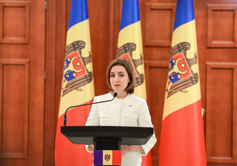 Maia Sandu spune că Republica Moldova se confruntă cu cea mai gravă criză energetică din istoria sa