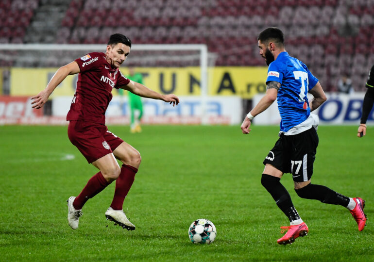 Liga 1: CFR Cluj câștigă pe final de meci la Voluntari