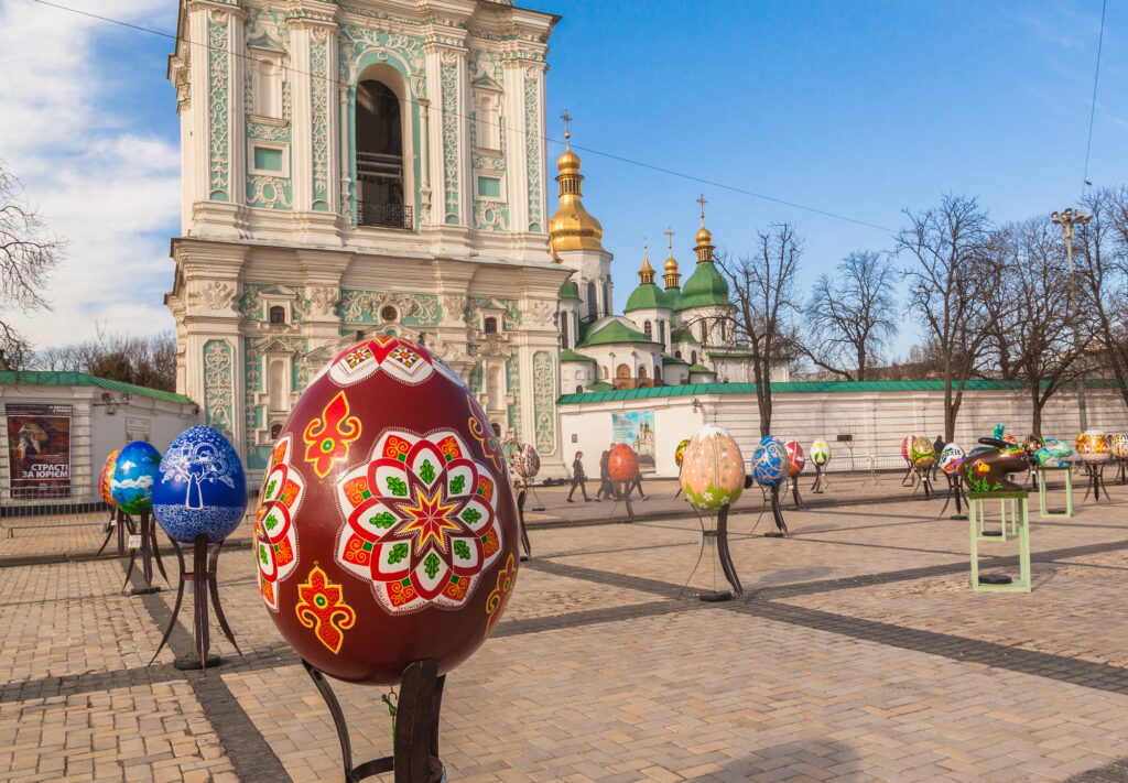 KYIV, UKRAINE: 8 Ukrainian Festival of Easter eggs