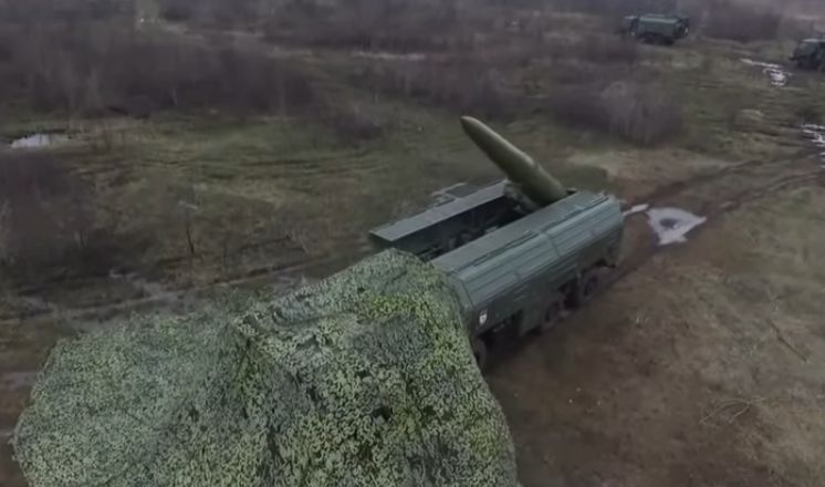 Ucraina susține că Rusia a plasat la graniță lansatoare de rachetă de tip Iskander-M, care pot fi dotate cu focoase nucleare