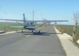 Un filmuleț cu un avion care ar decola de pe o șosea din Prahova s-a viralizat pe Internet. Poliția spune că e fals: A vrut să obțină multe aprecieri (Video)