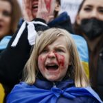 copil Ucraina război protest