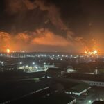 Incendii puternice la depozite de petrol, într-un oraş cheie din Rusia (Foto&Video)