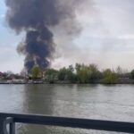 Incendiu în Delta Dunării. Au ars 100 de hectare vegetaţie uscată şi stuf (Video)