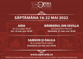 Aida, Bărbierul din Sevilla, Samson și Dalila, pe scena Operei Naționale București