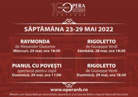 Raymonda, Rigoletto și Pianul cu povești, în programul Operei Naționale București