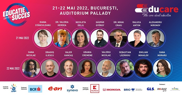 Conferința EDUCare - Educație pentru succes are loc la Auditorium Pallady