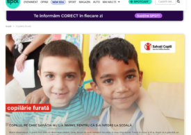 Spotmedia.ro și Salvați Copiii România lansează ”copilărie furată”: Să facem, împreună, din  1 iunie Ziua TUTUROR copiilor!