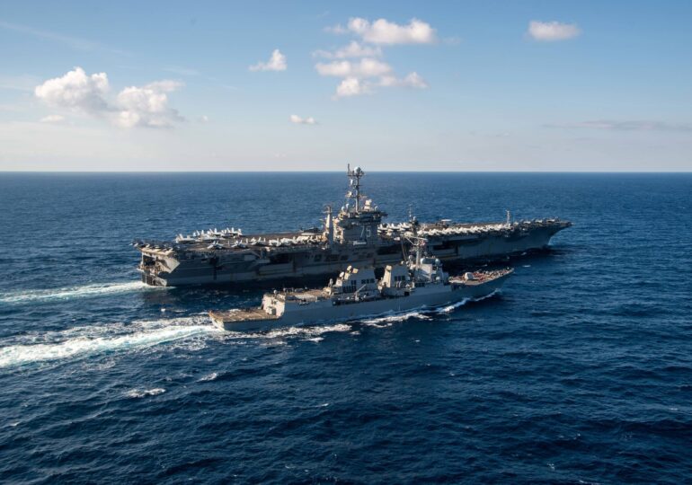 Demonstraţie de forţă a NATO în Mediterana, cu portavionul USS Truman în frunte