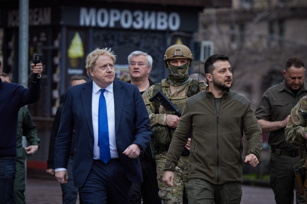Boris Johnson Zelenski Kiev