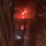 Incendiu uriaș în sectorul 5: Focul s-a extins de la etajul 2 la etajul 10 (Video)