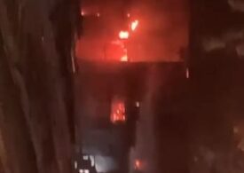 Incendiu uriaș în sectorul 5: Focul s-a extins de la etajul 2 la etajul 10 (Video)