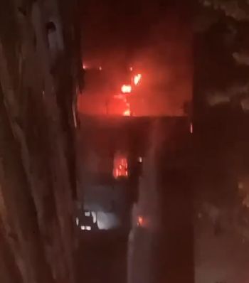 Incendiu uriaș în sectorul 5: Focul s-a extins de la etajul 2 la etajul 10 (Video)