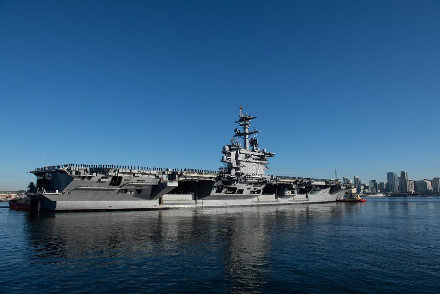 USS Abraham Lincoln Departs For Deployment With Ca