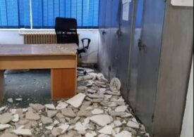 Tavanul unei secţii de poliţie s-a prăbuşit. Sindicat: România lucrului bine făcut