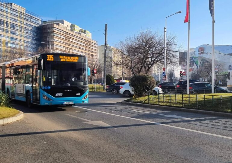Schimbări pe linia 335 de azi, pentru fluidizarea traficului din București