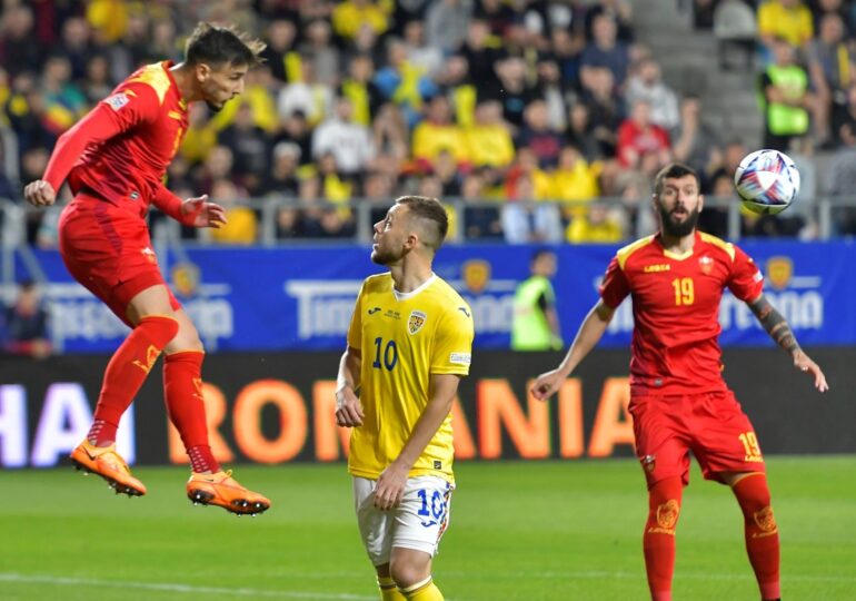 România, învinsă la scor de Muntenegru în Liga Națiunilor