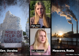 Două tinere povestesc cum li s-a schimbat viața în Kiev și Moscova, în ultimele 5 luni