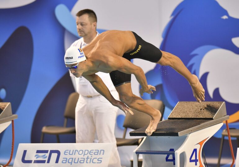 David Popovici, calificare en-fanfare în semifinalele probei de 200 de metri liber la Europenele de la Roma