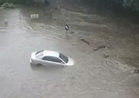 Imagini de coșmar la Craiova, după un potop de 50 de minute (Video)