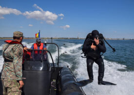 O nouă mină marină a fost găsită și distrusă în largul țărmului românesc (Foto)