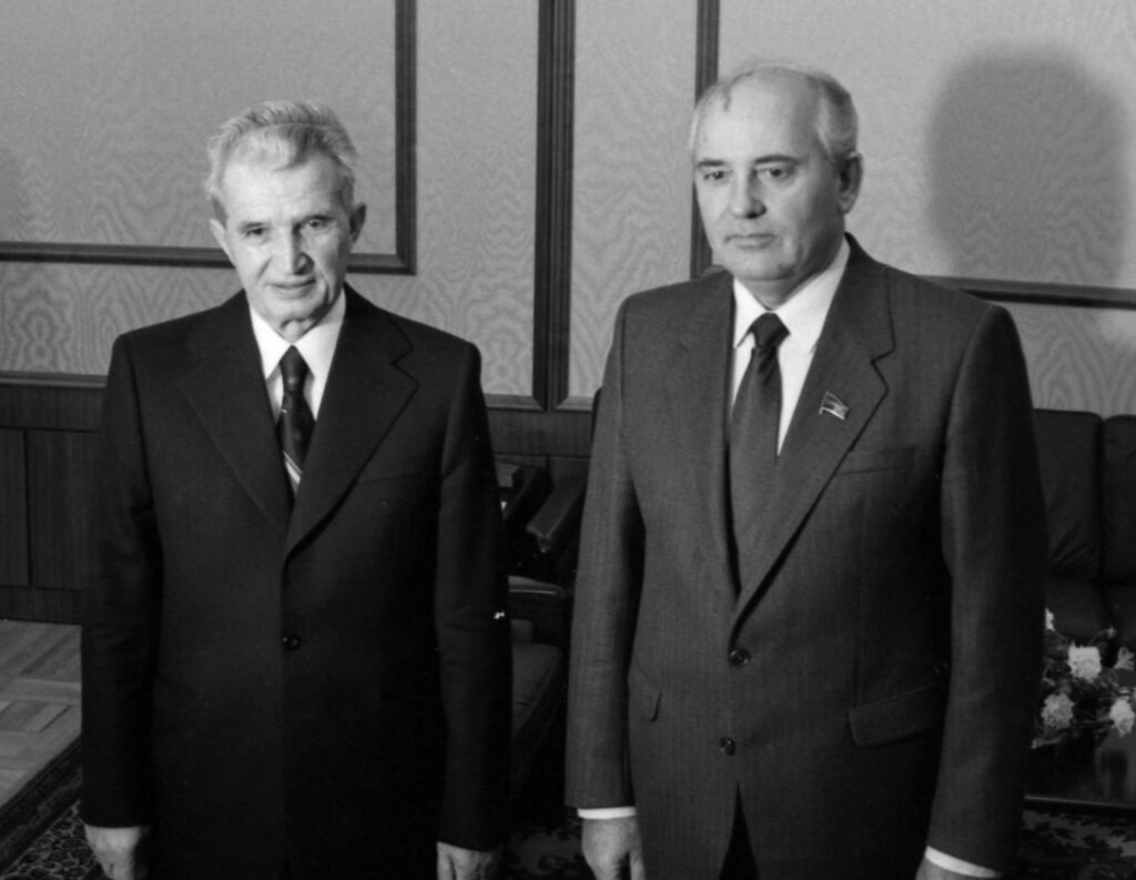 President of Romania Nicolae Ceausescu visits Sovi