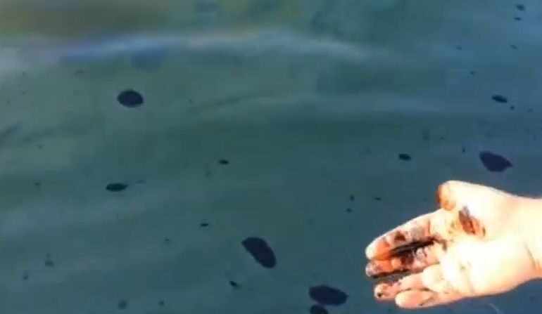 Poluare în Portul Constanța, de la două nave scufundate (Video)