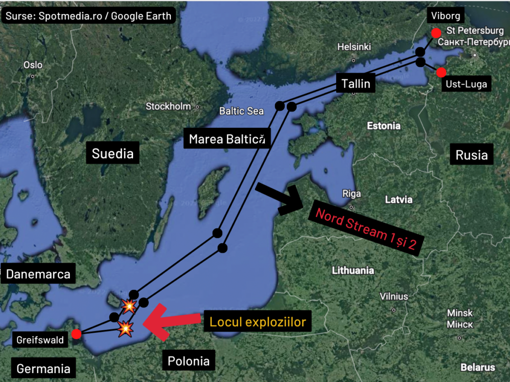 Harta Nord Stream