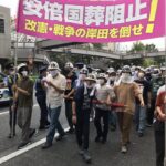 Proteste de amploare în ziua înmormântării lui Shinzo Abe (Foto & Video)