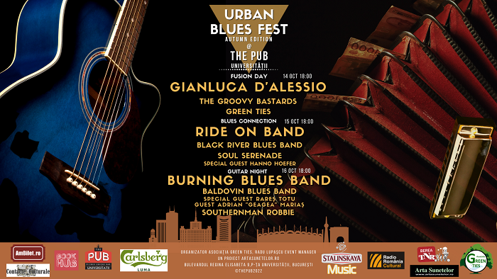 Se pun în vânzare biletele de o zi pentru Urban Blues Fest Autumn Edition