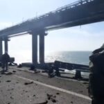 Momentul exploziei de pe Podul Kerci, surprins de camere locale sau de pe bordul mașinilor (Video)