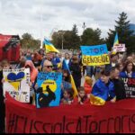 Protest al refugiaților ucraineni la Constanța (Video)