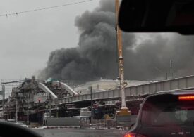 Incendiu puternic în centrul Moscovei, la 3 km de Kremlin. S-au auzit mai multe explozii (Foto&Video)